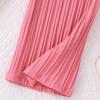 Girls Summer Trousers New Pleated High Waist Loose Wide Leg Trousers Children's Trousers 8-12Y