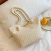 Women Beach Vintage Handmade Woven Shoulder Bag Straw Shopping Bags Bohemian Ladies Summer Travel Vacation Casual Totes