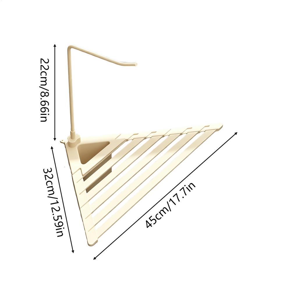 Triangle Roll-Up Draining Rack for Foldable Metal Triangle Rustproof Stand Drainers Compact and space saving Draining rack