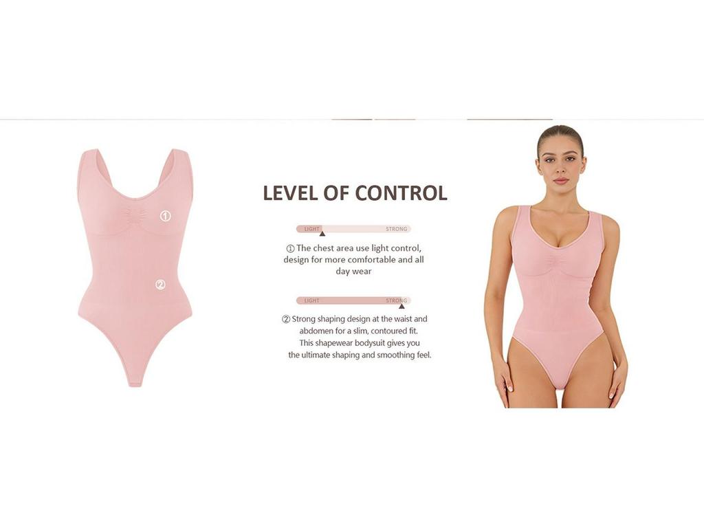 Nahtloser Damen-Jumpsuit mit Kreuzrücken und Tanga: Modisch, Hohe Elastizität, Formt Taille & Bauch, Atmungsaktiv, Hautfreundlich.