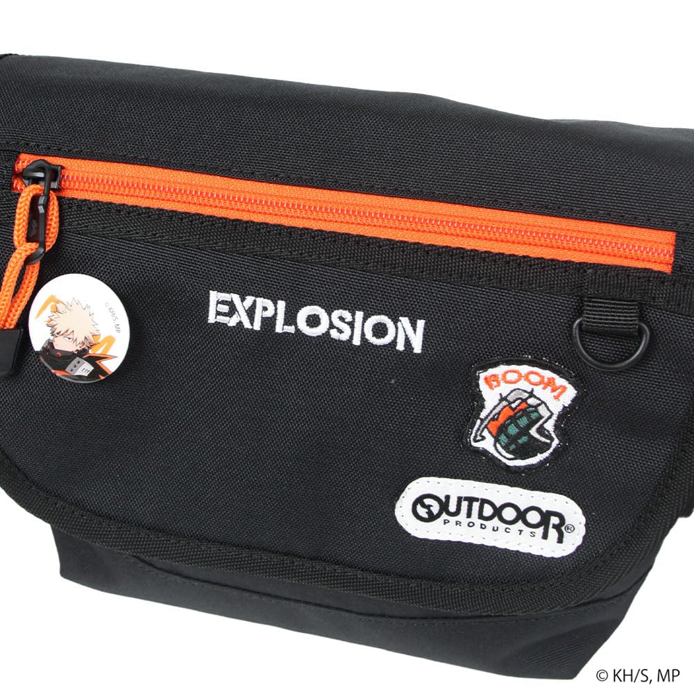 Hero Academia x OUTDOOR Flap Shoulder Bag with Can Badge ODHA02 Orange [My PRODUCTS]