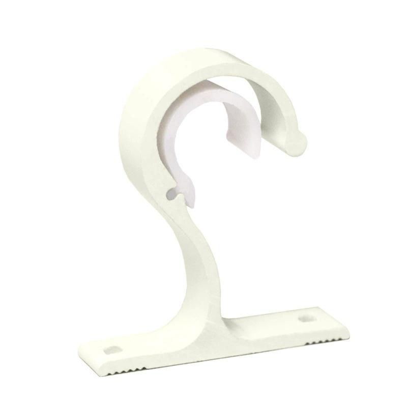 Popular Curtain Rods Bracket Hanger Hook Rod Support Clamp Crossbar Fixing Clip Wall Hooks Organizer Rails Rack Home Storage