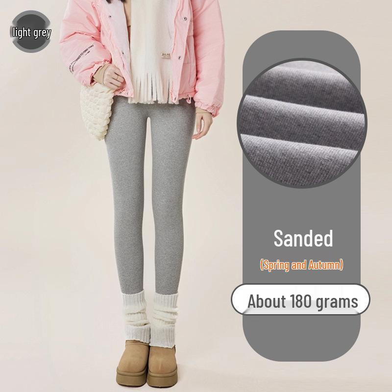 Women's Vertical Striped Fleece-Lined Leggings: Slimming, High Elasticity, Thick, Cold-Resistant, Perfect for Autumn and Winter.