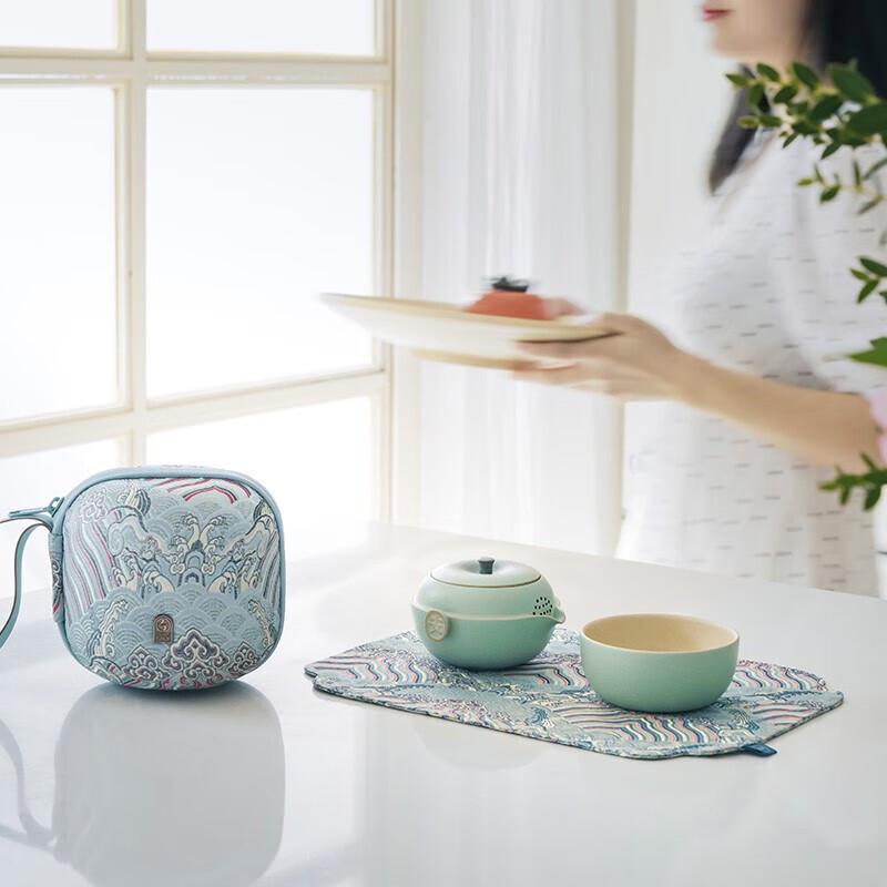 Edenus Portable Ceramic Kung Fu Travel Tea Set