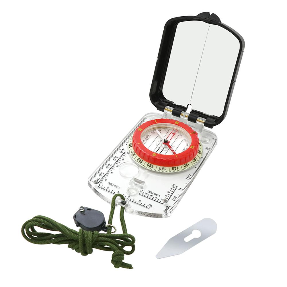 Portable Digital Compass Luminous Compass Lightweight Camping Survival Compass Fluorescent Ring Compass for Outdoor Adventure