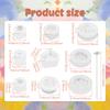 6/8/9 Pcs Flower Candle Mold Reusable Silicone Flower Candles Mold Scented Candle Making Molds with Candle Heart for Handmade