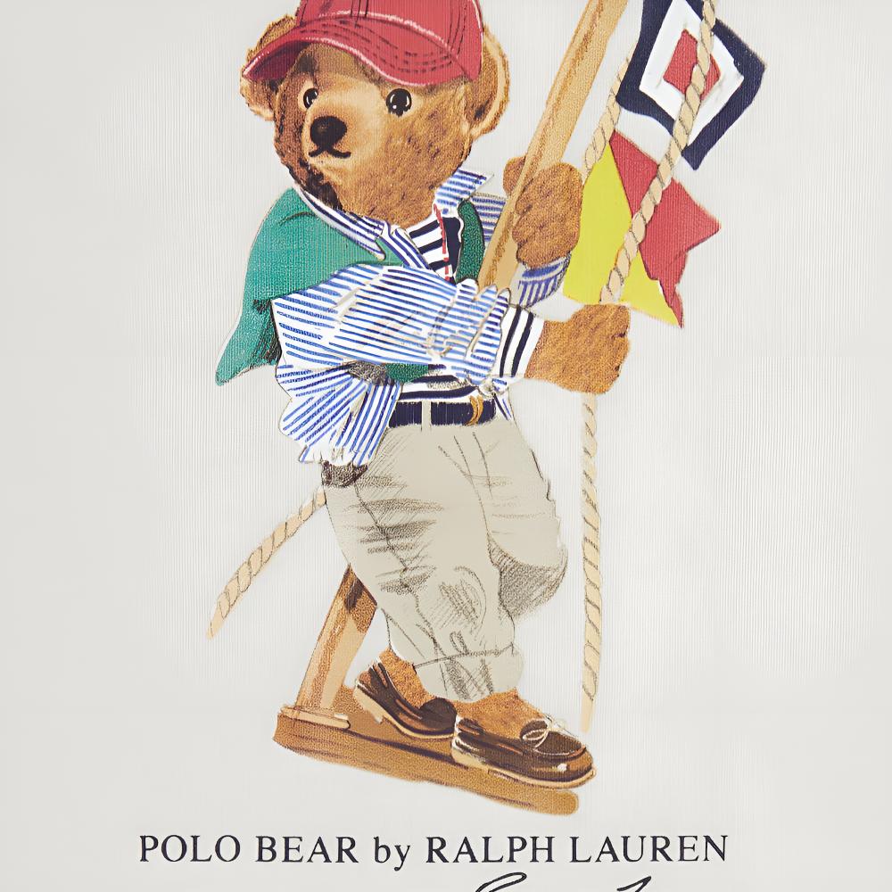 Polo Ralph Lauren Polo Bear T-Shirt Short Sleeve Round Neck Print Kids Tops 323A12428-001