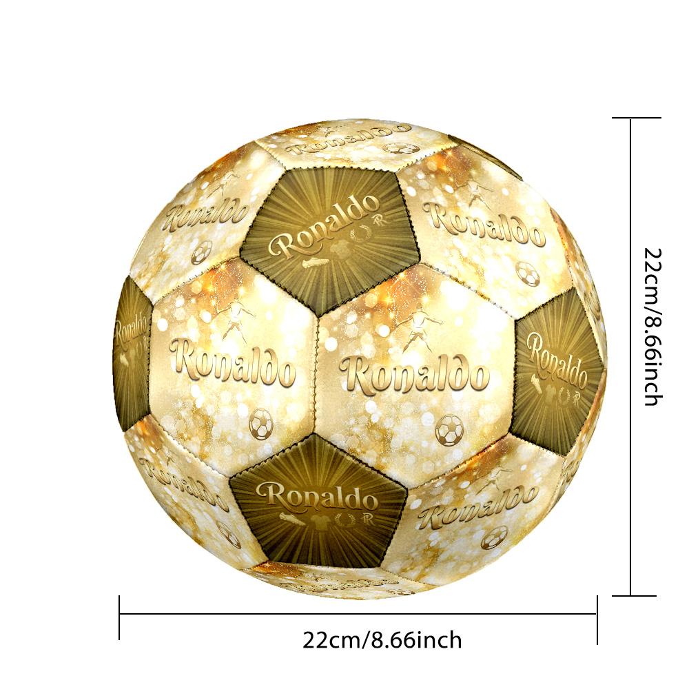 Eredità Calcistica di Ronaldo Pallone da Calcio Taglia 5 Cucito a Macchina Universale per Interni/Esterni Accessorio Calcio