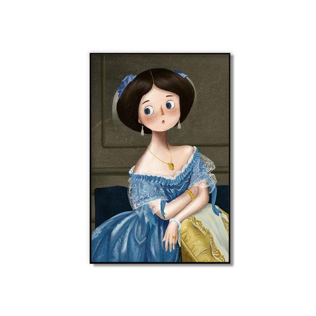 Dipinto di fama mondiale Monna Lisa Pittura decorativa Van Gogh Personaggio dei cartoni animati Poster artistico Stampe murali per la camera da letto della casa dei bambini