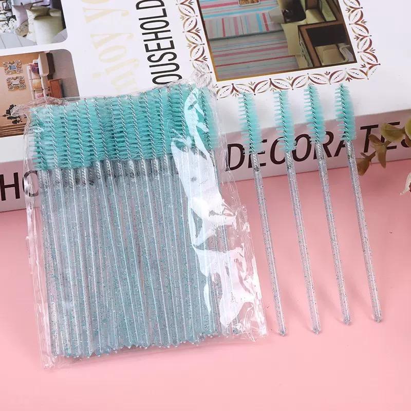 Portable Micro Nylon Eyelash Mascara Wand Lash Spoolies Brush Cosmetic Tools for Eye &  Makeup Minimum Order 50pcs