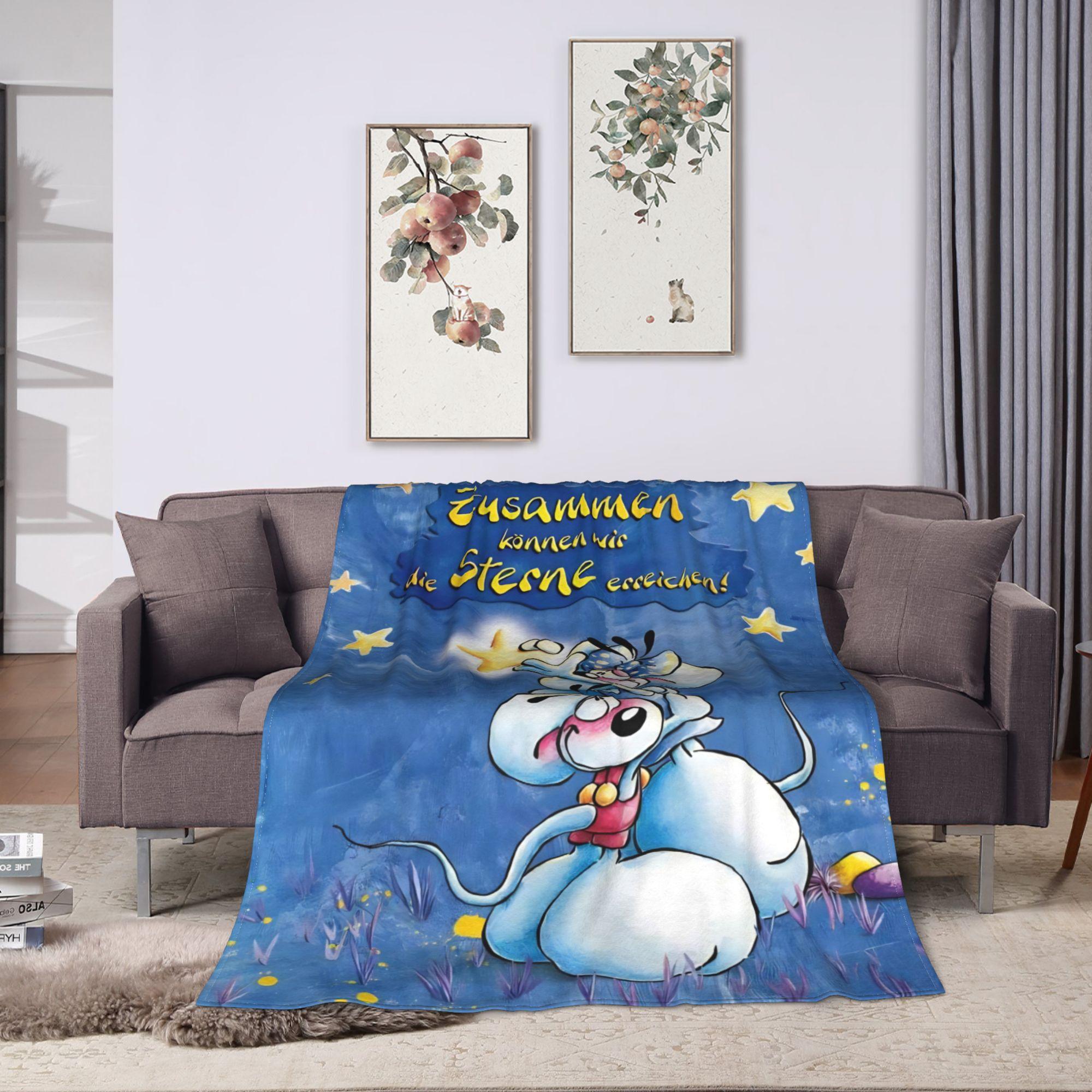 

Cartoon D-Diddl Rat Cute Blanket Flannel Winter Breathable Lightweight Throw Blanket for Home Couch Quilt 30x40in