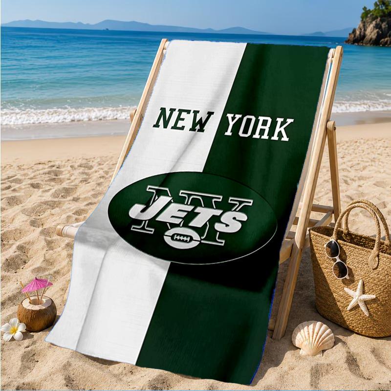 Jets Football Beach Towel, Microfiber Beach Towel, Perfect For Pool, Beach, Travel, Home Decor Beach Party Fan gifts