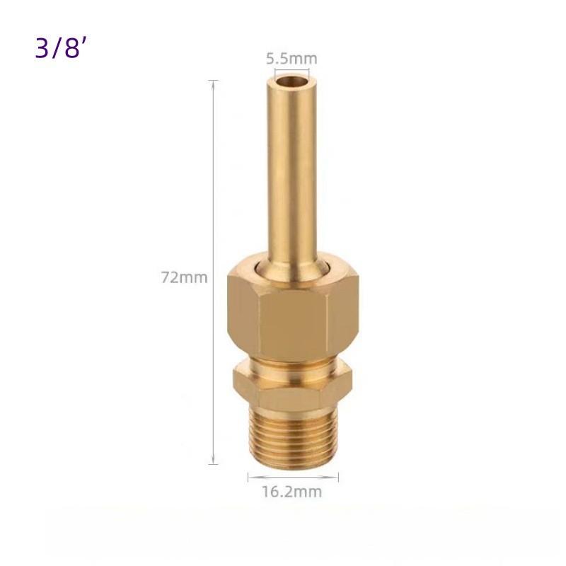 Ugello per Fontana da Giardino in Rame Pieno Regolabile Esagonale Spruzzatore d'Acqua per Decorazione del Giardino