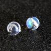 F136 Titanium Zircon Claw Lip Stud Earring with 1.2/0.9 Tooth, 5mm Aurora Ball Piercing Replacement.