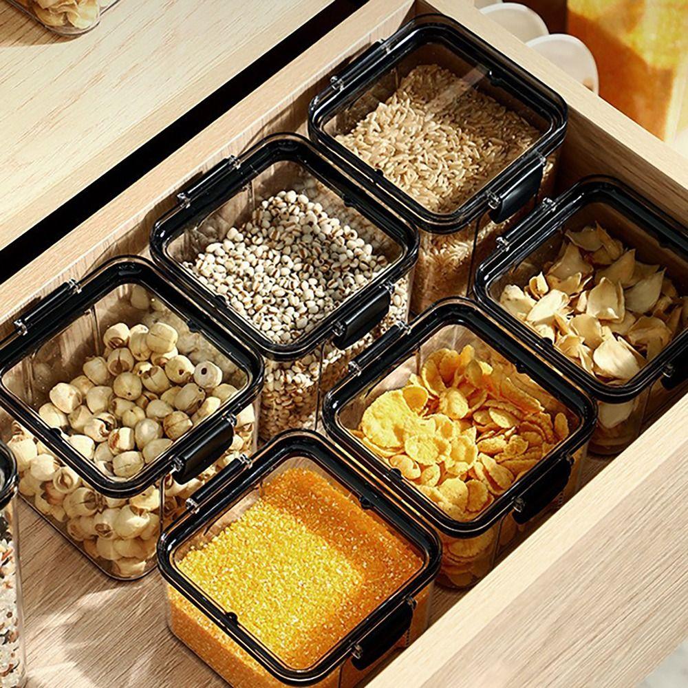 Dustproof Airtight Container Airtight Grain Storage Portable Spice Jar  Picnic