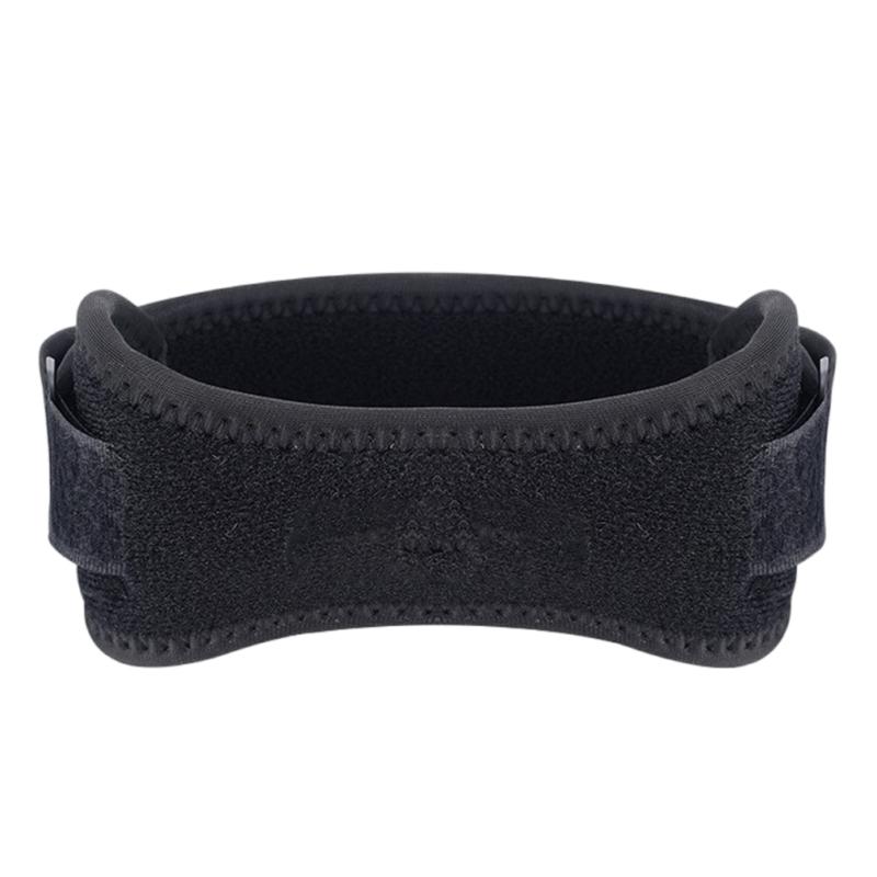 

Ремень для колена при тендините надколенника, Поддерживающий бандаж для снятия болей в колене для пешего туризма, футбола, баскетбола, бега, прыжков, тенниса чёрный