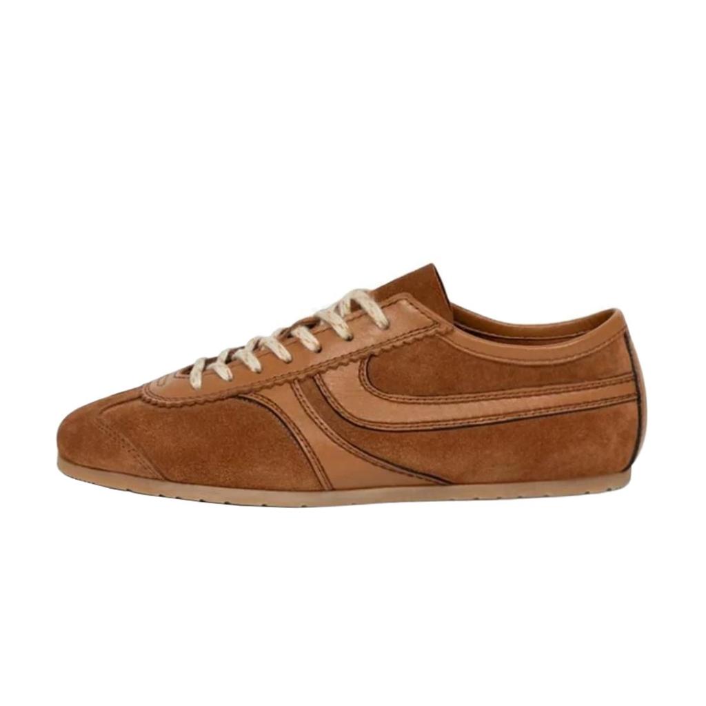 Fashion Women's Sneakers Shoes Flats New Autumn Genuine Leather Ladies Moral Training Shoes Casual Flat Shoes Women Zapatos De Mujer