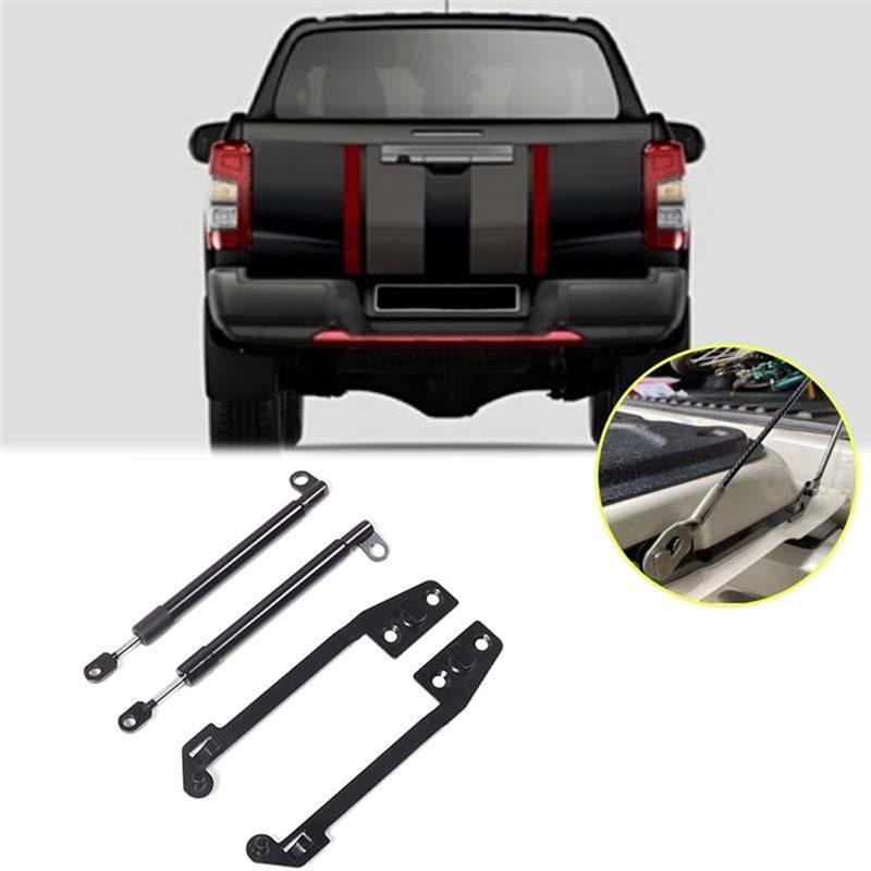 Efficientt-Car Trunk Fender Hydraulic Rod Set, 4-Piece Upgrade Kit For 2015- For Mitsubishi L200 Triton Slow Down Rod