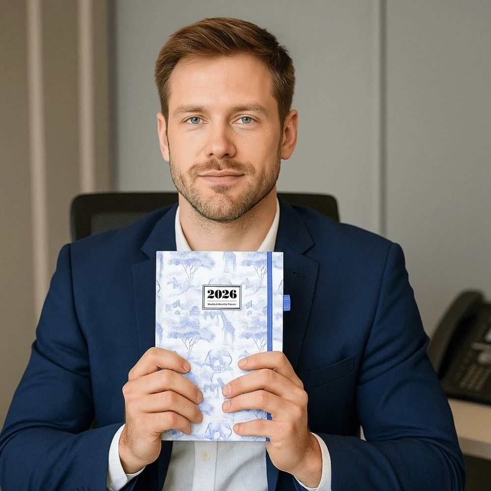 Wear-resistant A5  Agenda Planning Notebook English Office Work Planner  Stationery