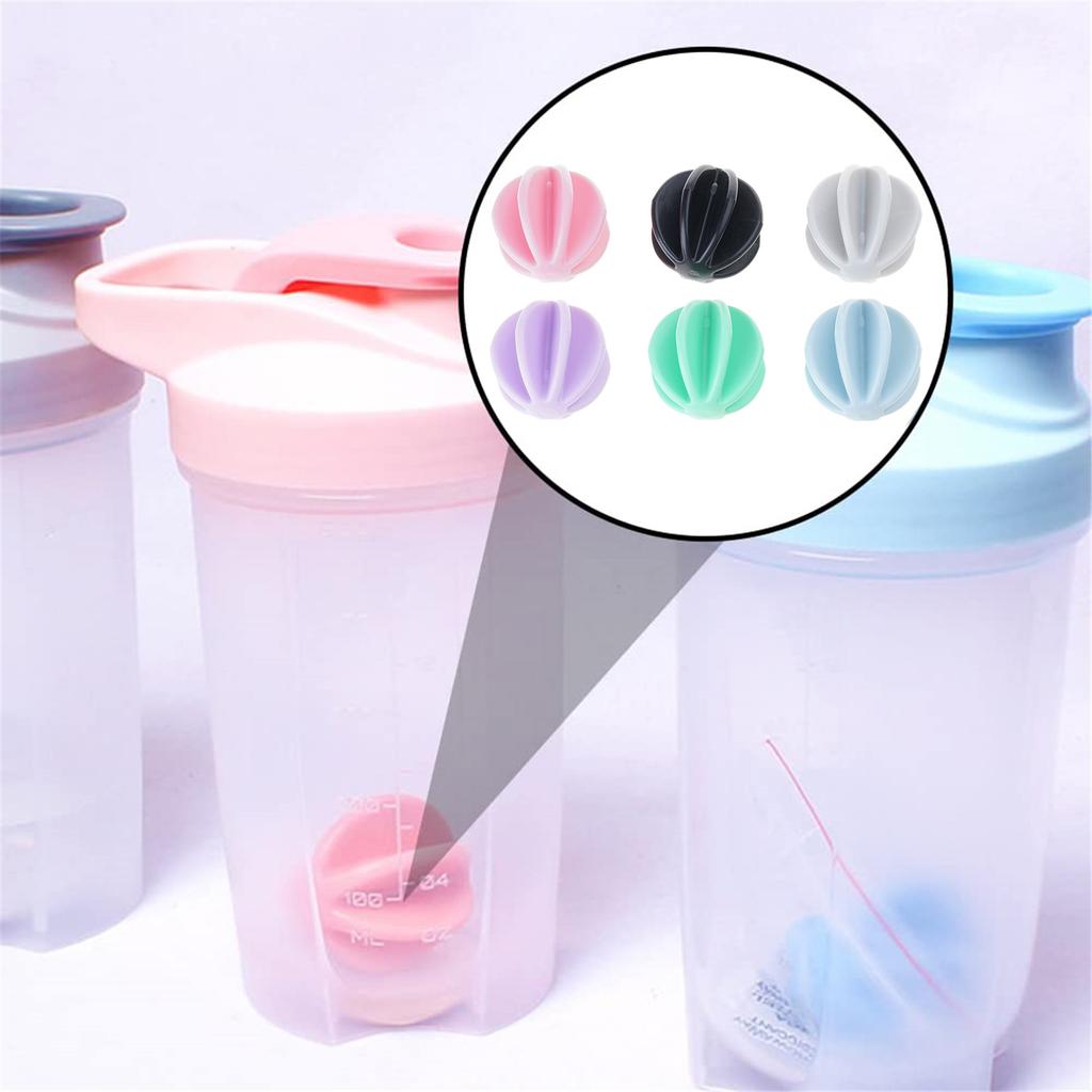Pack of 6 Protein Shaker Mixing Balls for Effortless Blending In Milkshake and Shake Cups Random Colors Included