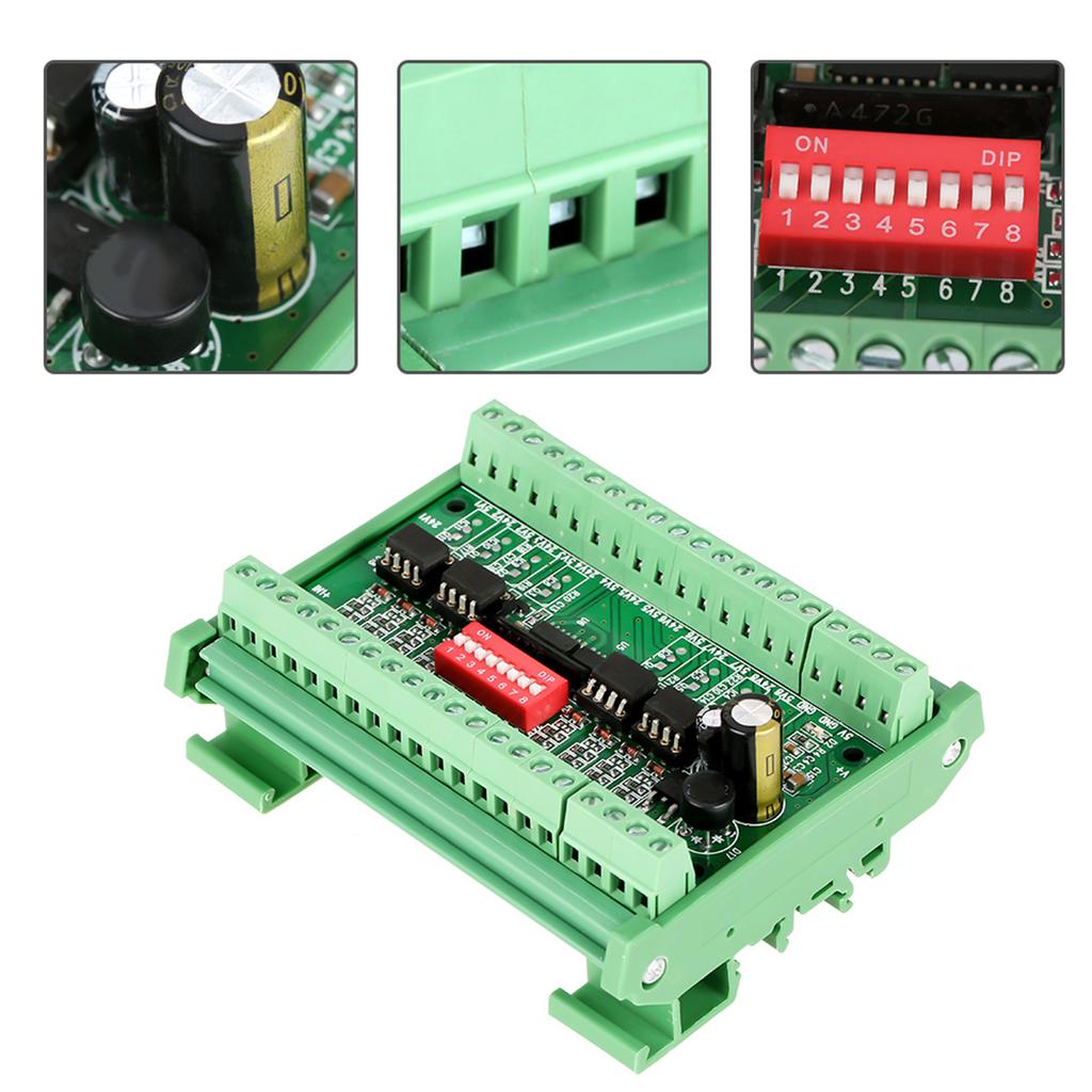 1pc 8-Channel NPN/PNP to NPN 5V/24V SquareWave Conversion Module Level Converter 10MHZ