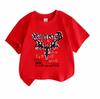 Kids Boys Girls Crew Neck Short Sleeve T-shirt, 100% Cotton, Cool Gothic Punk Streetwear Graphic Print Casual Tees for Youth Daily Wear Party Activity