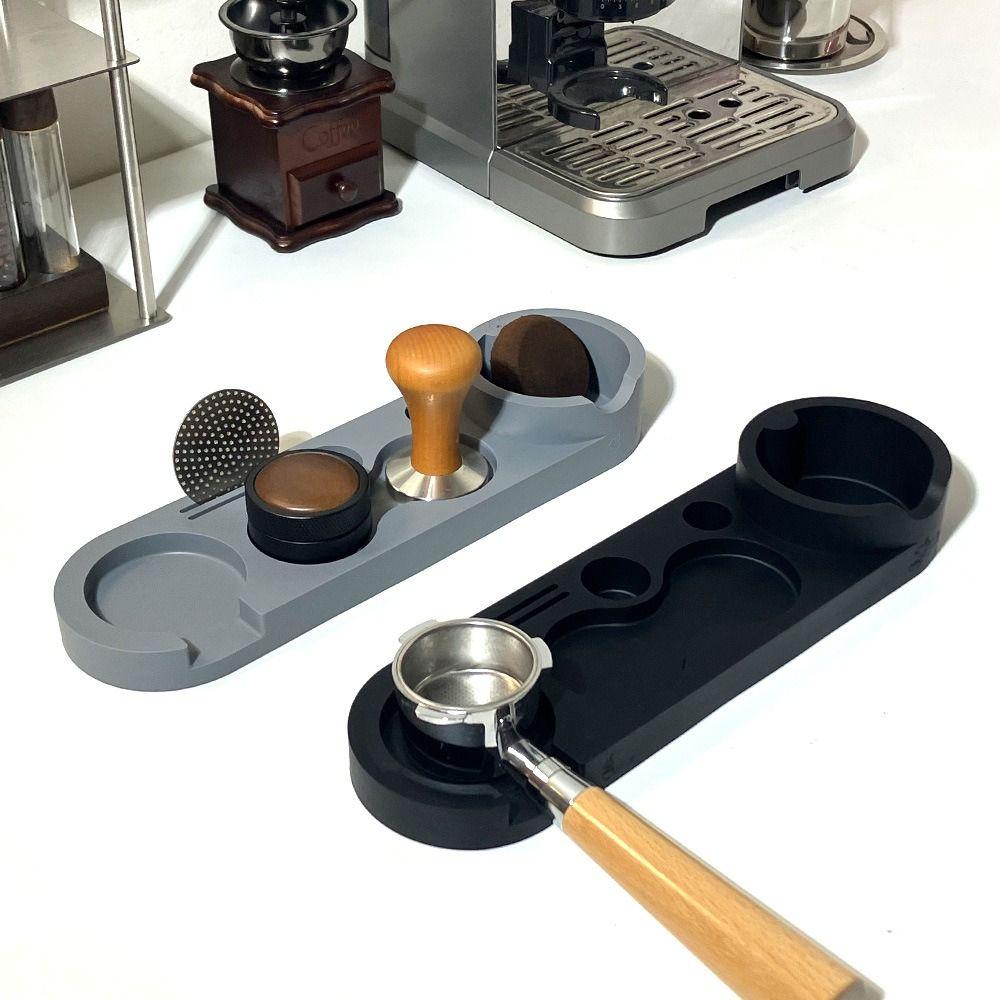 Heat Resistant Espresso Tamping Mat Non-Slip Espresso Tamping Station Coffee Tamper Mat Cafe Use