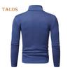 Spring Autumn Men Fitness Top Slim Fit High Collar Stretchy Long Sleeves Solid Color Pullover Fitness Sport Top Winter Bottoming Clothes
