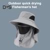 Wide Brim Bucket Hat UPF 50+ UV Protection Sun Hat Summer Outdoor Fishing Visor Hat with Neck Flap And Face Guard for Camping Hiking Gardening