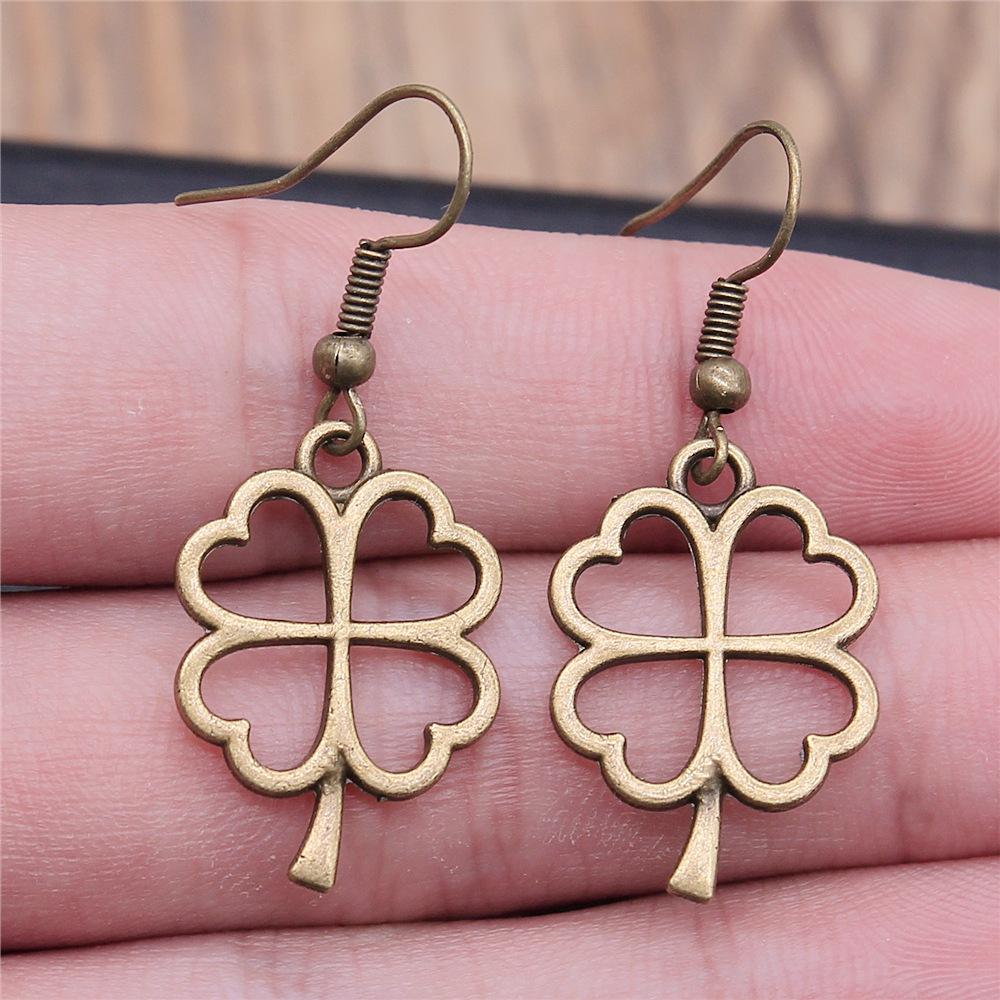 30 Styles Bohemian Earring Plant Branch Leaf Clover Dangle Earrings Drop Women Statement Jewelry Bijou Gifts For Women