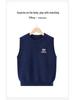 Minnie Girls' 2025 Autumn Knit Sweater Vest - Sleeveless, Comfortable & Versatile for Kids