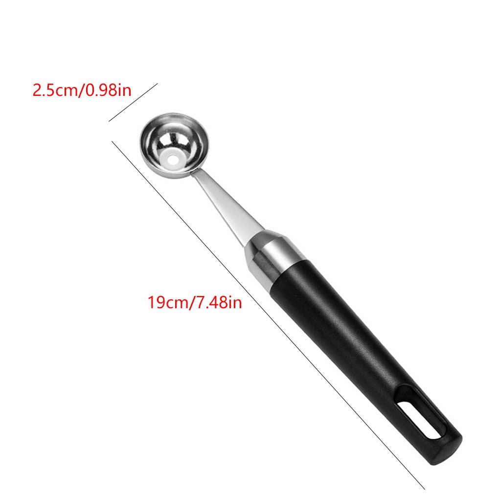 Fruit Ice Cream Ball Spoon Stainless Watermelon Scoop Fruit Ice Cream Ball Maker