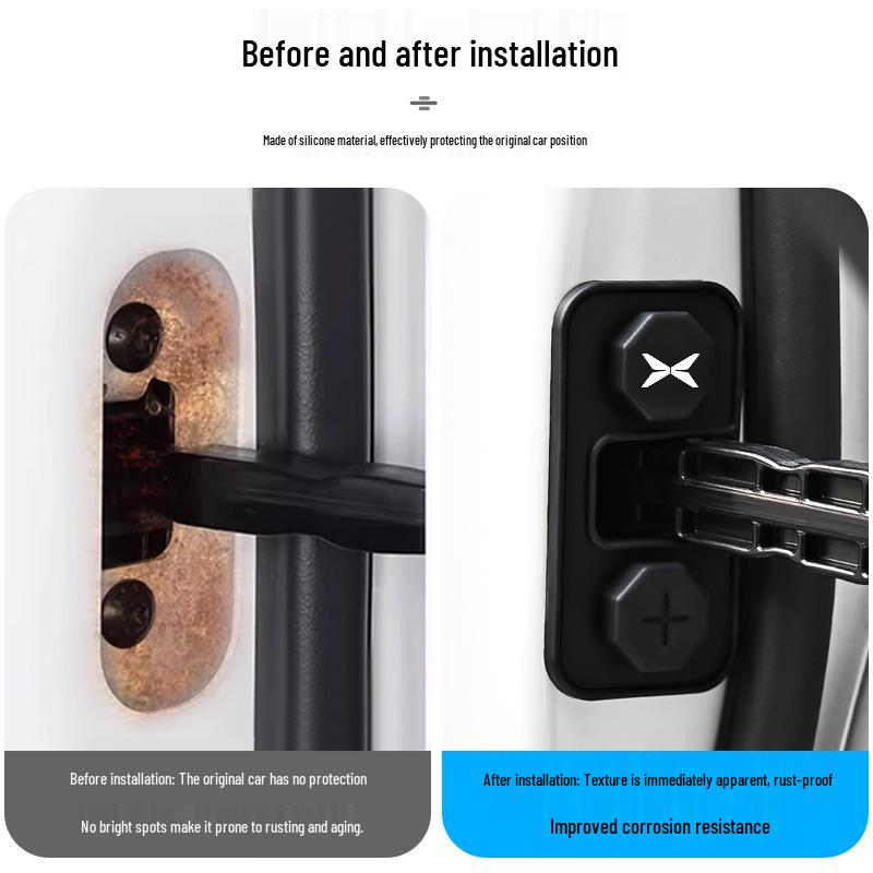 Housse de protection en silicone pour serrure de porte de voiture XPeng (X9/G9/G3/P5/P7i/G6)