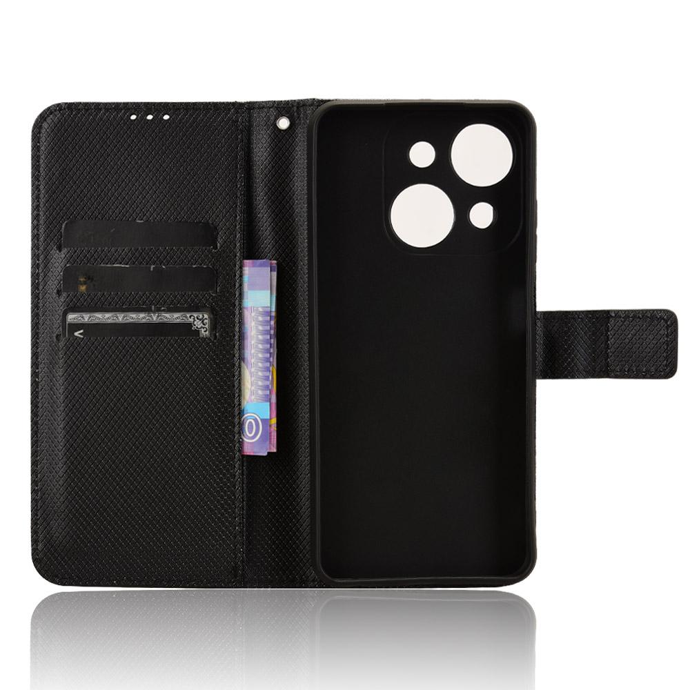 For Itel A50C A669L Case PU Leather Diamond Texture Wallet Phone Cover