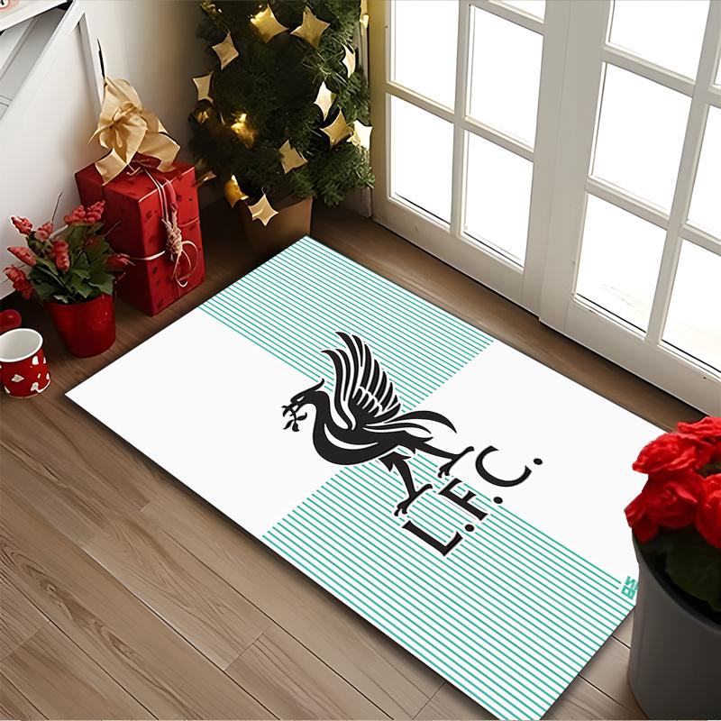 Liverpool FC Carpet, Non-slip Office Chair Rug, Digital Print Home Area Rug, Unique Festival Decorations