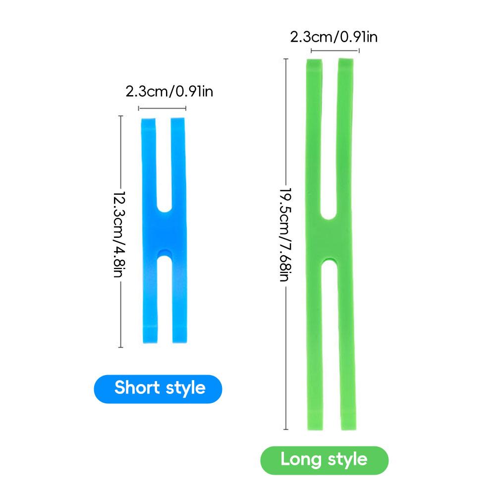 Outdoor Camping Tableware Storage H-shaped Silicone Strap Elastic Color Tie Cutlery Cross Strap Cutlery Packing Strap Camping