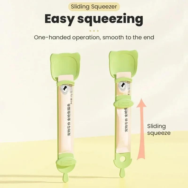 1/3PCS Cat Strip Feeder Spoon Long Handle Lickable Wet Food Feeder for Cats Pet Meat Mud Food Squeeze Dispense Spoon Pet Supplie