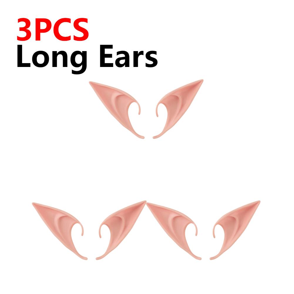 1-10 Paar Engel Elfenohren Halloween Cosplay Kostümzubehör Latexohren für Fee Cosplay Halloween Dekoration Foto Requisiten