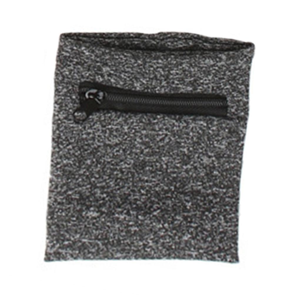 Outdoor Sports Wrist Bag Multifunctional Sweatband Wrist Cover Safe Coin Purse Headphones Storage Zip Pocket Suitable for Fitnes
