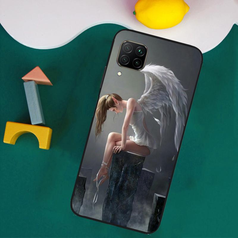 Fantasy Angel Girl Wings For Huawei Nova 9 10 SE 8i 11i 12i 12s Y60 Y61 Y70 Y90 Y72 Y73 Y91 P60 Pro P40 P30 Lite Case