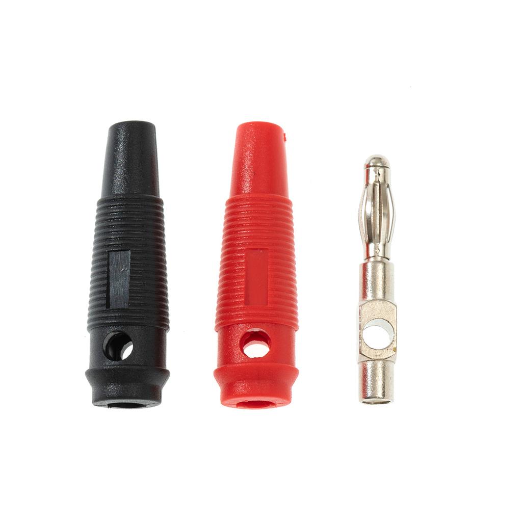 10Pcs 32A 4mm Banana Plugs Male Stackable Connector High Current Screw Type Speaker Cable Adapter 4mm High Current Banana Plugs