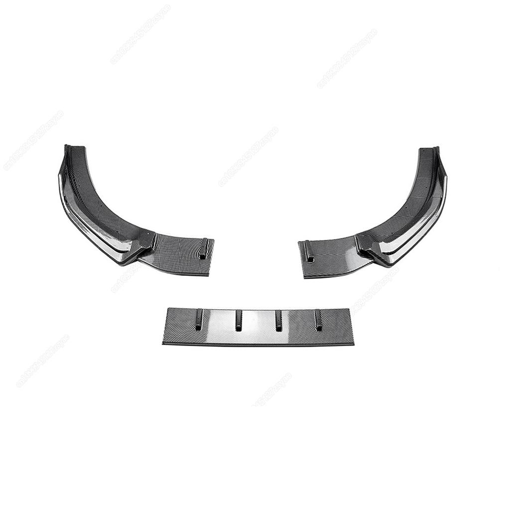 3Pcs Car Front Bumper Lip Spoiler Splitter Diffuser For VW Golf 8.5 MK8.5 GTI Rline 2025-2025+ ABS Gloss Black Bodykits Tuning