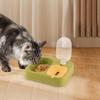 Cat Dishes For Food And Water 2 In 1 Raised Pet Feeding Bowl Double Dishes Bunny Food Water Dispenser Set Automatic Waterer
