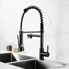 Pull Out Kitchen Tap Chrome Finished Spring Faucet Swivel Spout Vessel Sink