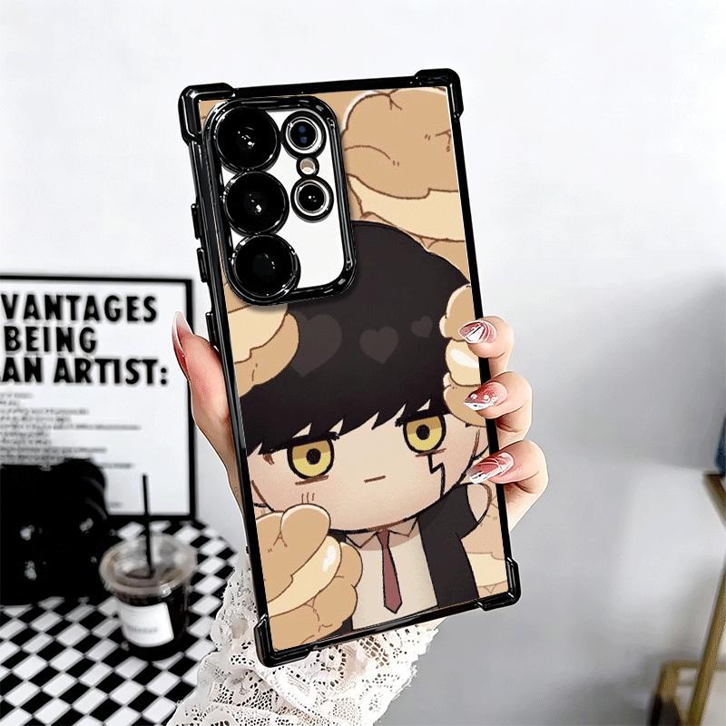 Mashle Magic And Muscles Anime Plating Phone Case For Samsung Galaxy S24 S25 FE S26 Edge S23 Ultra S22 S21 Plus S20 Anti-Fall Ai