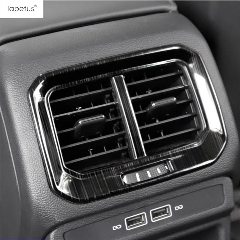 Car Rear Armrest Box Air AC Conditioning Vent Outlet Frame Cover Trim Fit For VW Volkswagen Tharu / Taos 2018 - Accessories