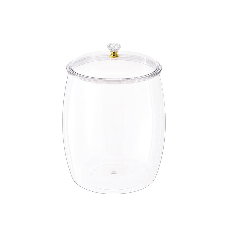Multi-Grain Waist Drum Jar: Large, Multi-Functional Storage for Grains & Nuts with Lid