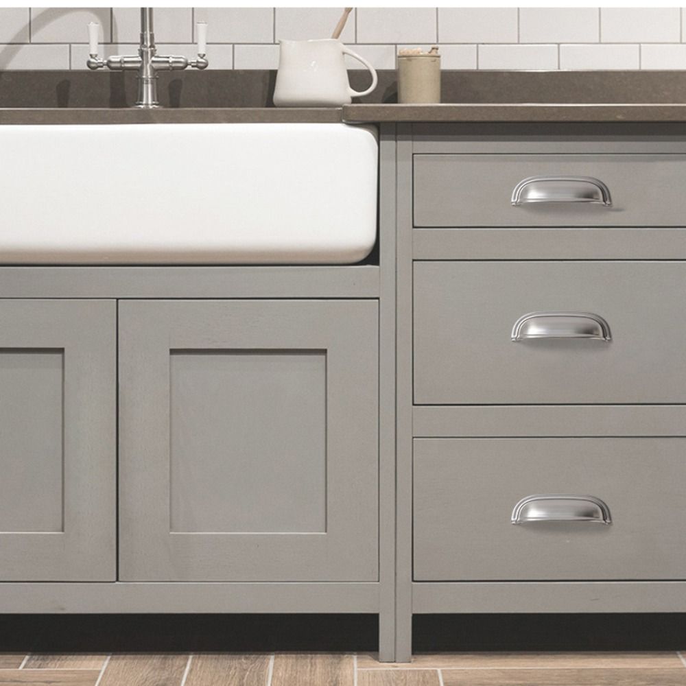 Single hole Cabinet Door Pulls American Style Dresser Knobs Durable Shell Pull Handles  Kitchen