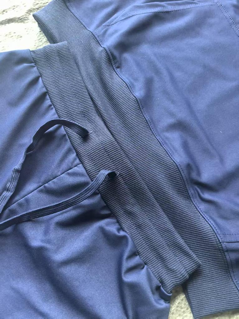 Unisex Lightweight Hoodie and Jogger Set with Ribbed Cuffs