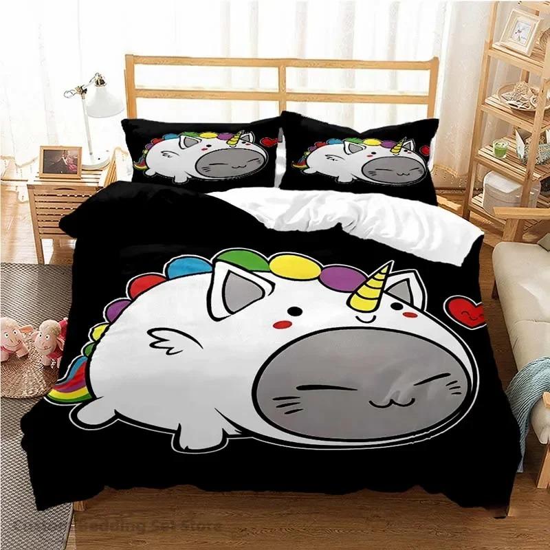 Couple Duvet Cover Cute Bubu Dudu Cartoon Bear Panda Kawaii Bedding Set Assorted Designs Soft Queen King Size Single Double Gift